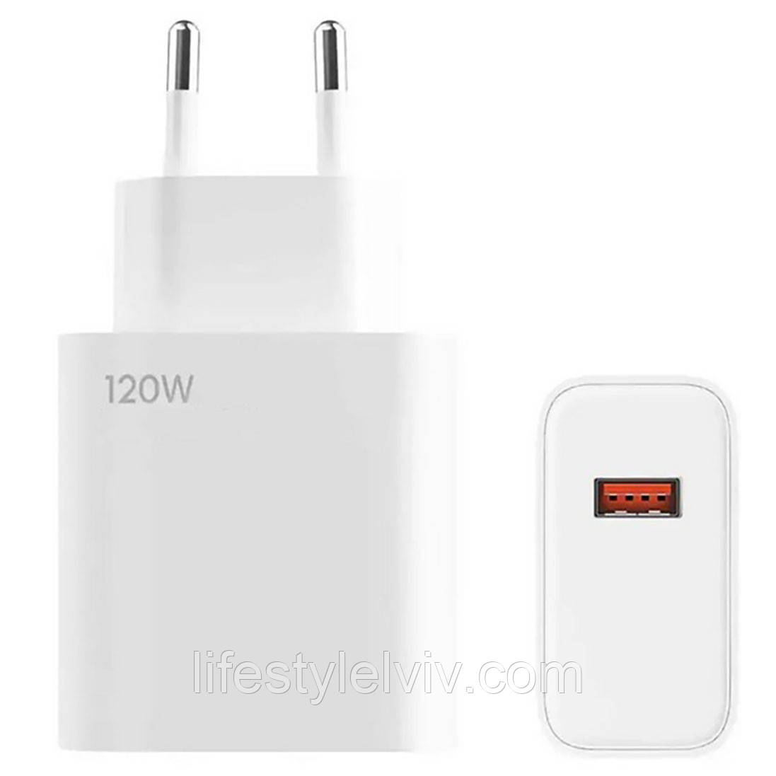 Мережевий зарядний пристрій 120W, USB / Зарядка для телефону / Адаптер зі швидким заряджанням / Блок для зарядки, фото 1