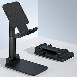 Настільна підставка для телефону 4"-13" / Тримач для телефону на стіл / Складна підставка під планшет