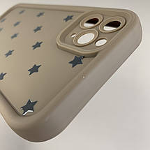 Чохол для iPhone 11 Pro Max чохол з високими бортами із зірочками на айфон 11 про макс коричневий q05d, фото 5