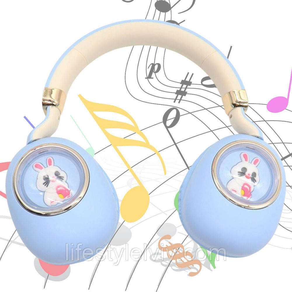 Бездротові навушники з підсвічуванням 5W, Bluetooth, USB, ST862 / Блютуз навушники / Накладні навушники, фото 1