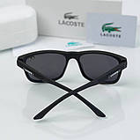 Чоловічі чорні сонцезахисні окуляри Lacoste (205) polaroid, фото 3