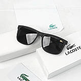 Чоловічі чорні сонцезахисні окуляри Lacoste (205) polaroid, фото 5