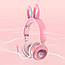 Бездротові навушники з вушками і підсвічуванням, KE-01, Рожевий / Bluetooth навушники / Дитячі блютуз навушники, фото 2