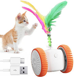 Інтерактивна іграшка для кота, від USB, 6,5х5 см, Колір Рандом / Розумна іграшка для котів / Іграшка для кошеняти