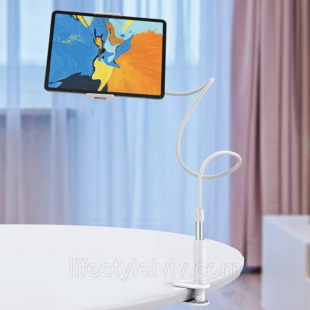 Настільний тримач для телефону та планшету 4-11", 100см, Hoco PH24 / Гнучка підставка для смартфона, фото 1
