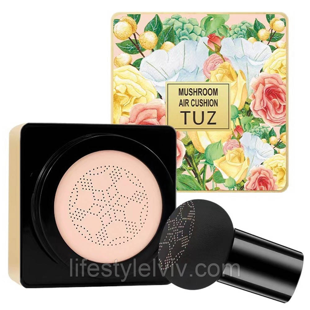 Кушон для обличчя + спонжик, тон 01 Айворі, TUZ / Тональний крем кушон / Крем-пудра, фото 1