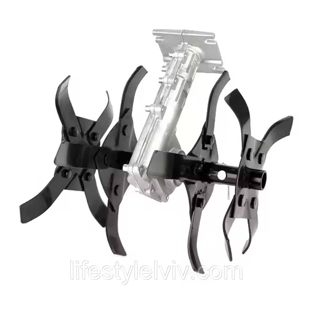 Насадка на мотокосу 9 шліців, штанга 28 мм / Культиватор на мотокосу / Насадка для прополки, фото 1