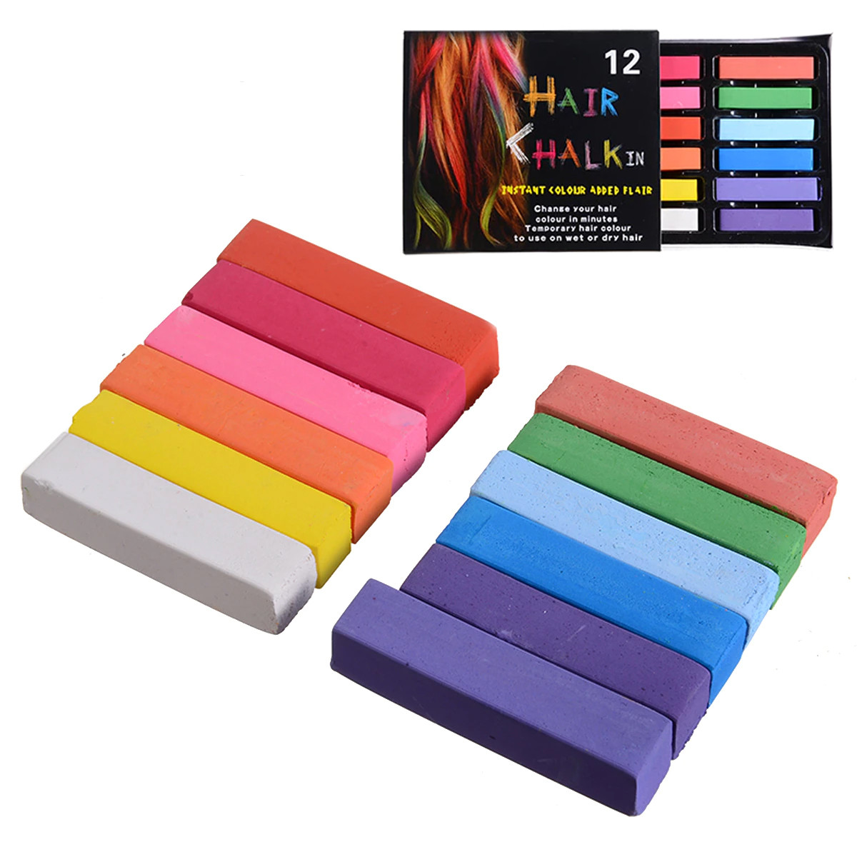 Крейда для волосся набір Hair Chalk (уп 12шт), фото 1