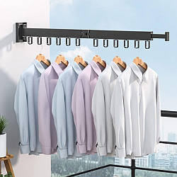 Настінна сушарка для білизни на 2 секції, 84 см / Складна сушарка для одягу на балкон / Сушка для одягу