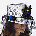 Капелюх Стімпанк Вікторіанська Готика (білий з фіолетовим) 11461, фото 3