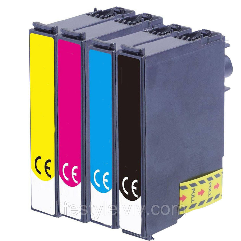 Набір чорнильних картриджів для принтера 4 кольори, Heshun / Картриджі до принтера / Картридж від принтера, фото 1