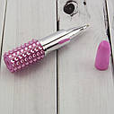 Ручка Помада з стразами (рожева) сувенір, фото 2