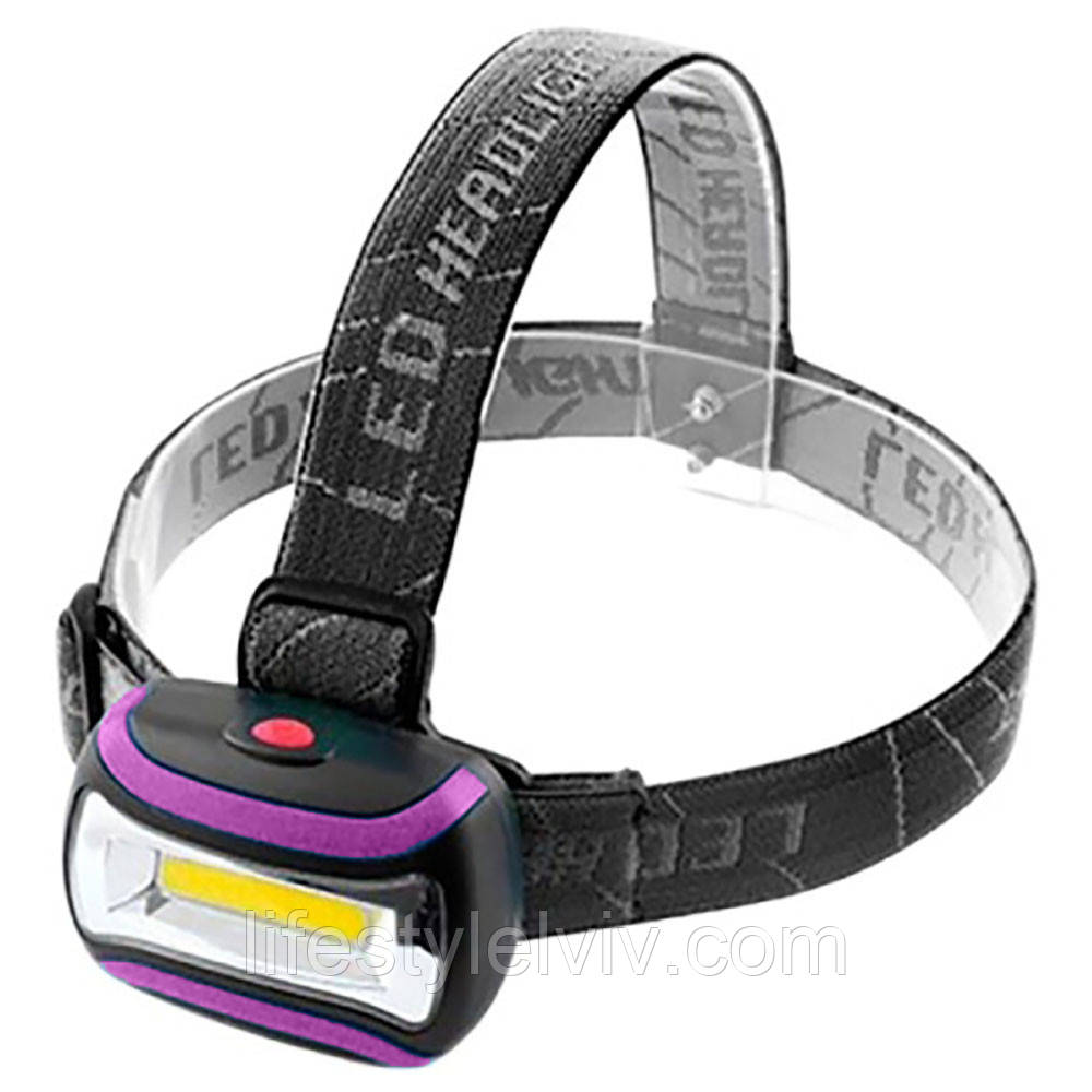 Ліхтарик налобний 3W, від батарейок, BL 2016 COB / Налобний ліхтар / Ліхтарик на голову / Ліхтарик на лоб, фото 1
