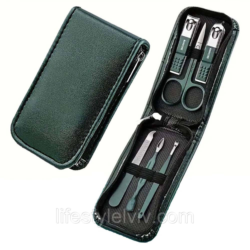 Манікюрно-педикюрний набір 6в1 в чохлі, 6 предметів / Набір для манікюру / Чоловічий манікюрний набір, фото 1