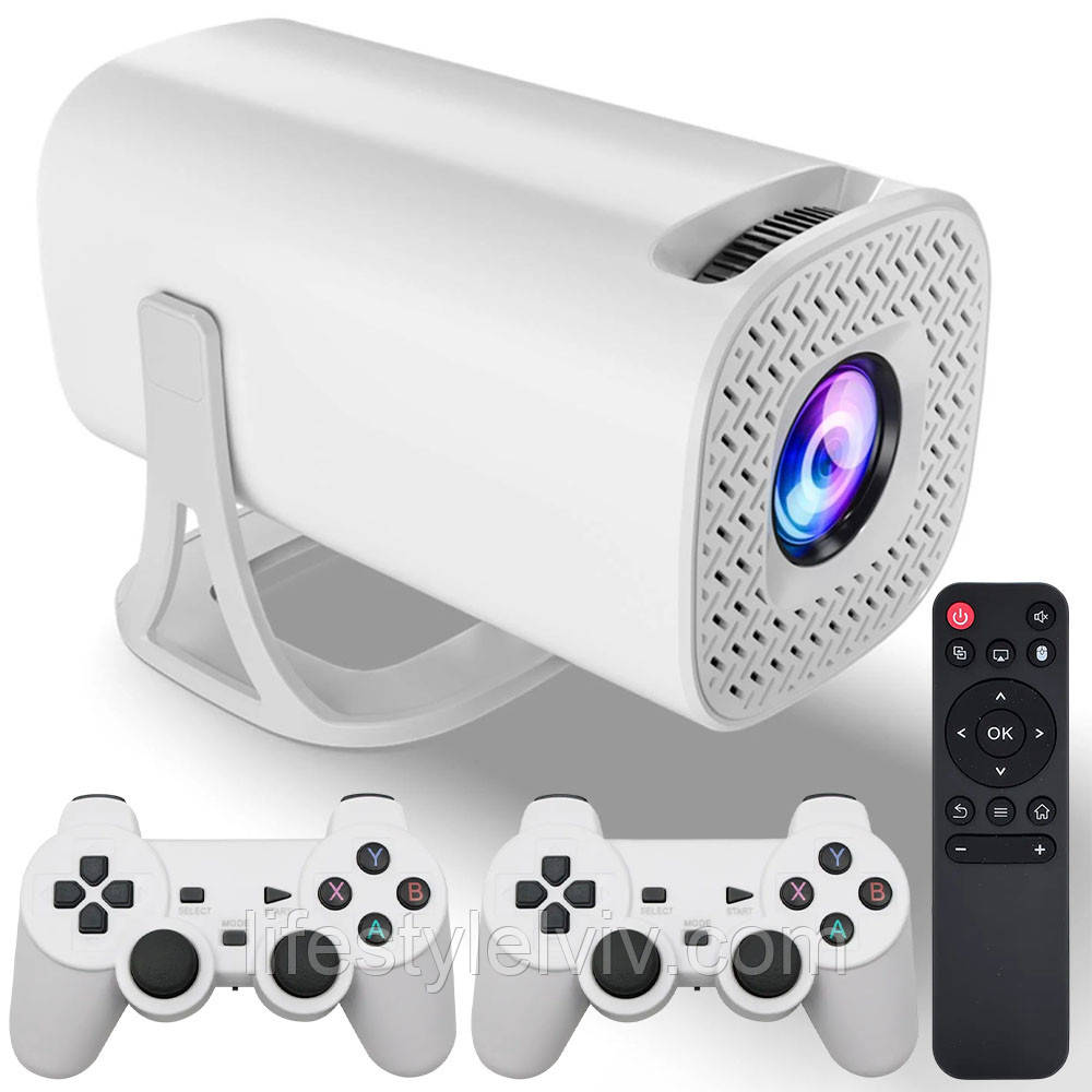 Портативний міні-проектор для дому 2/64GB, 1080P, WIFI, S40 MAX / Домашній проектор / Смарт проектор ігровий