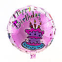 Кулька 45см круглый Happy Birthday Ассорти (уп. 12шт), фото 7