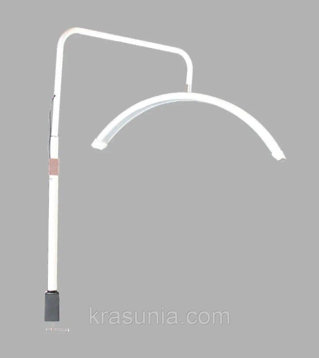 Безтіньова настільна Led лампа на струбціні Moon HD-M6X (SP-006), 50 Вт, біла