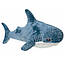 М'яка іграшка Акула, 140 см, Синя / Плюшева подушка обіймашка / Дитяча іграшка обіймашка / Іграшка подушка, фото 3
