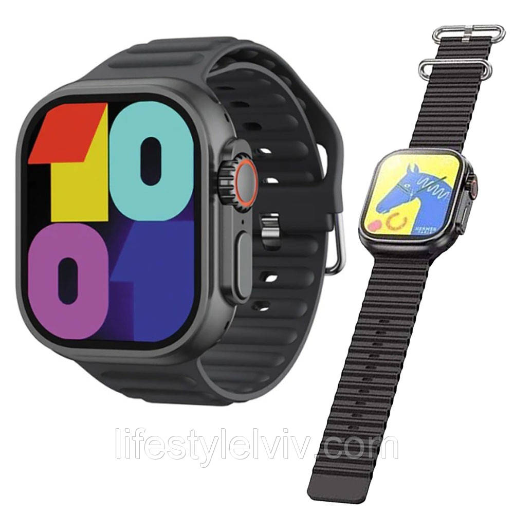 Смарт годинник з функцією прийому дзвінків 2,01", XO M10 / Розумний смарт годинник на руку / Наручний годинник з будильником, фото 1