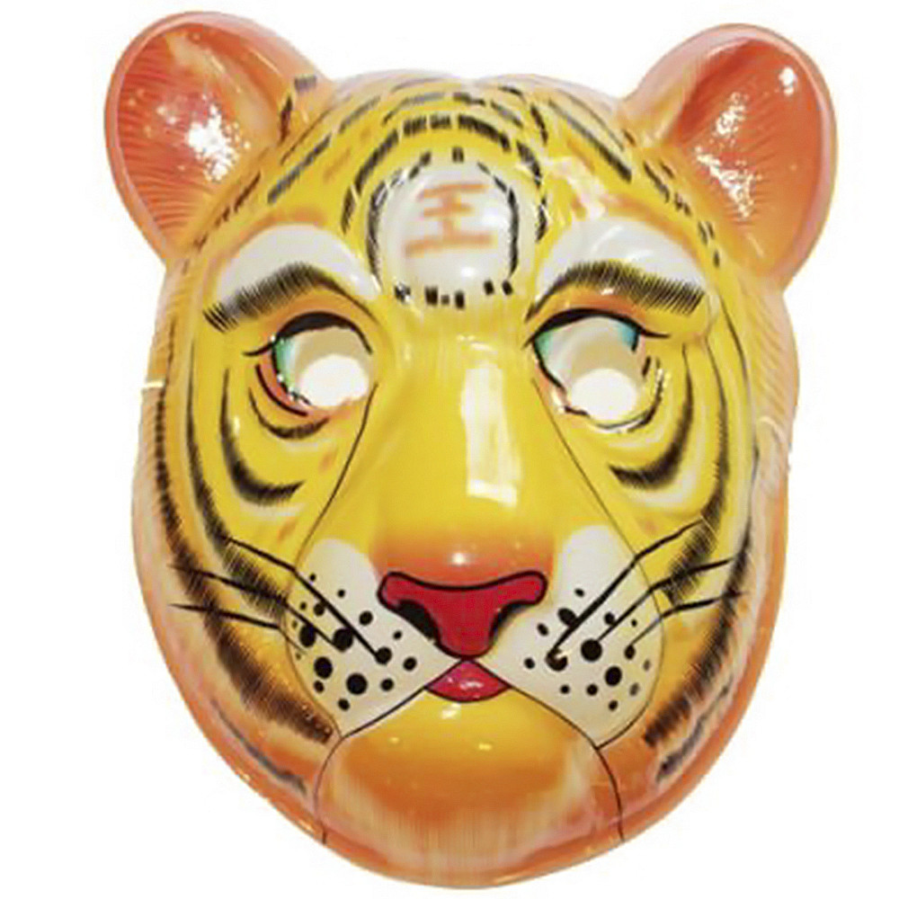 Маска Дитяча Тигр (уп 12шт) пластик, фото 1