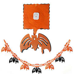 Гірлянда 3D Хеллоуїн з підвіскою Кажан