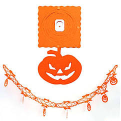 Гірлянда 3D Хеллоуїн з підвіскою Гарбуз