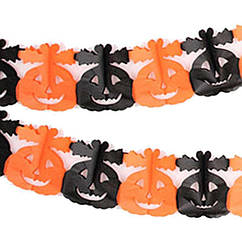 Гірлянда 3D Хеллоуїн Гарбуз з листочками