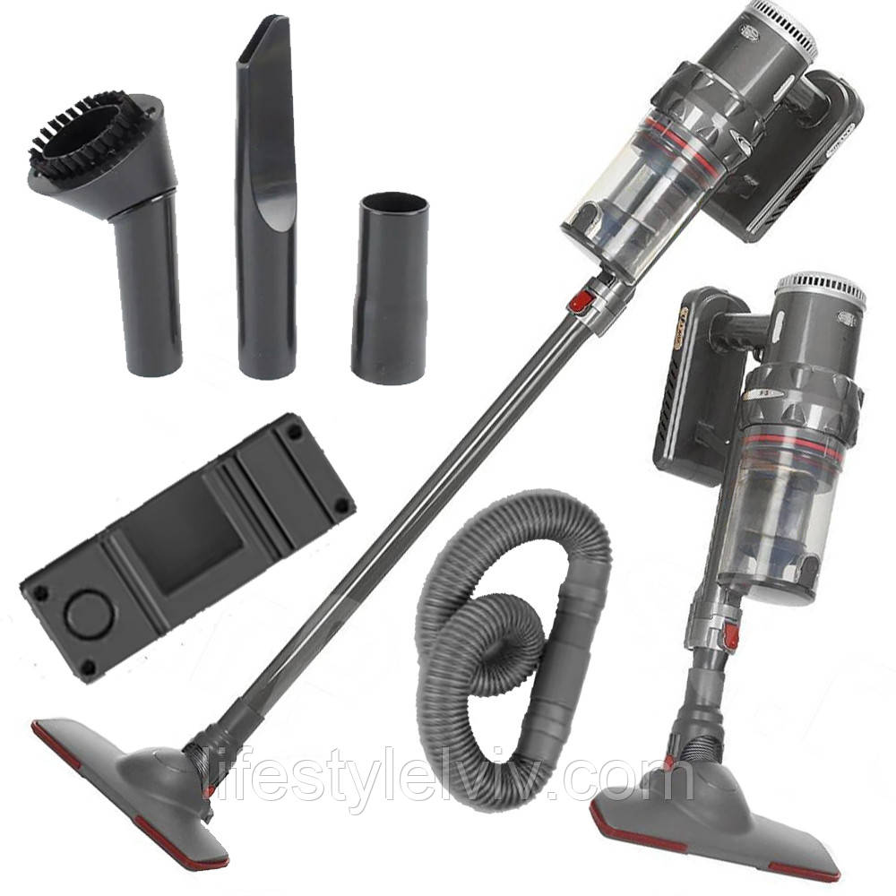 Бездротовий пилосос з нера фільтром, 2000Вт, SK-3377 / Вертикальний пилосос / Акумуляторний пилосос, фото 1