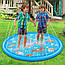 Водяний килимок-фонтан для дітей, 170см / Надувний килимок з водою / Дитячий міні басейн з фонтаном, фото 2