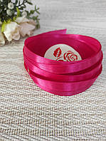 Стрічка атласна 0.9 см Малинова (рулон 32 метри) арт. А09-195-32