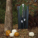 Декор для хеллоуїна Примарний Череп (95см) чорний з пляшково зеленим 10084, фото 5