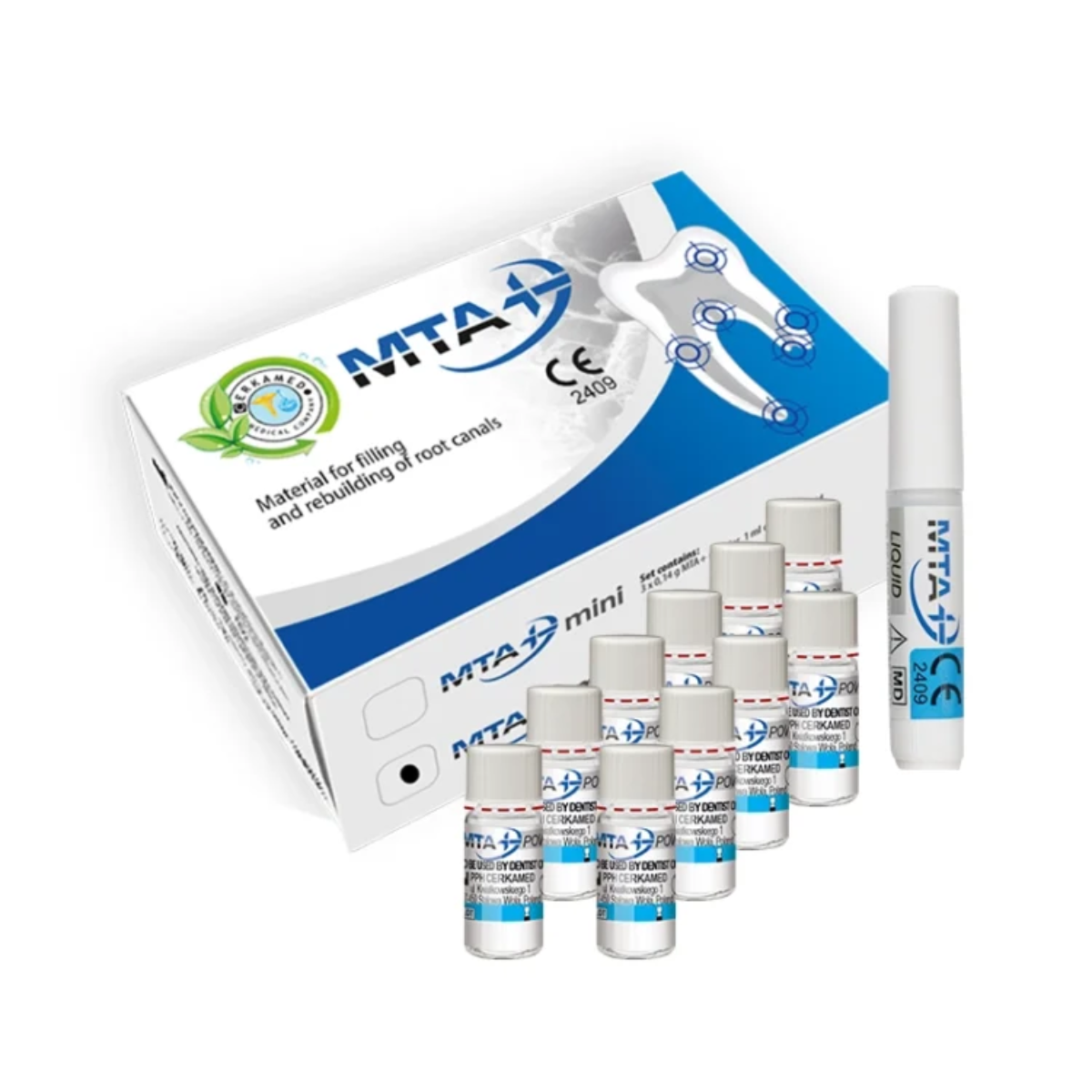 MTA+ MAXI порошок (10х0,14 г), рідина (1 мл) Cerkamed