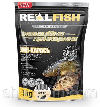 Прикормка Real Fish Линь-Карась Сир 1000 г, фото 1