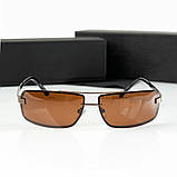 Чоловічі корничневі сонцезахисні окуляри Polarized (620), фото 3