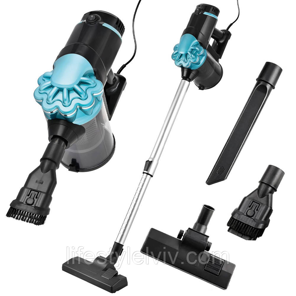 Вертикальнй пилосос + 3 насадки, 5200Вт, від мережі, GB-9904 / Ручний пилосос без мішка, фото 1