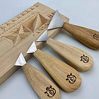 Набір ножів флажків Адольф Юр'єв для геометричного різьблення, фото 6