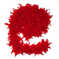 Боа з пір'я 80г (червоне)