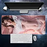 Килимок для миші з дизайном дівчини-аніме, розмір 80/30 см, фото 4