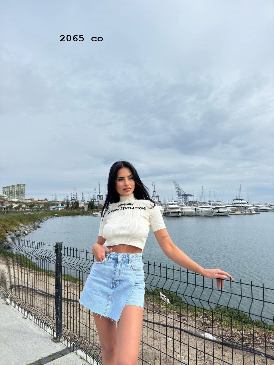 Джинсові спідниця-шорти 2065 со, фото 1