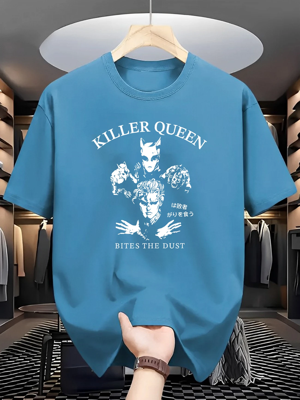 Рок аніме футболка killer queen JoJo