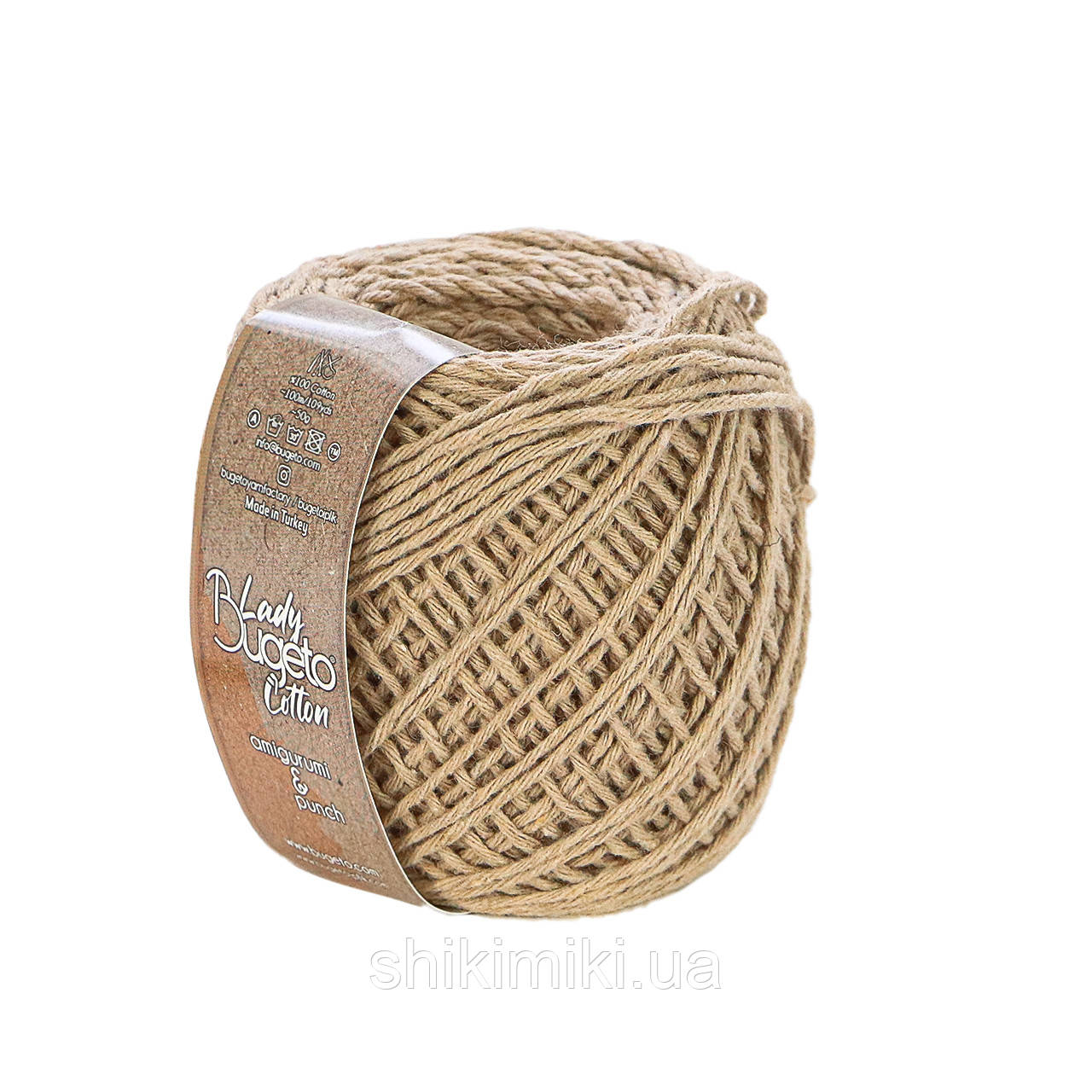 Еко шнур Lady Bugeto Cotton, колір Мокко, фото 1