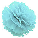 Декор паперові Помпони 30см (блакитний 0001), фото 2