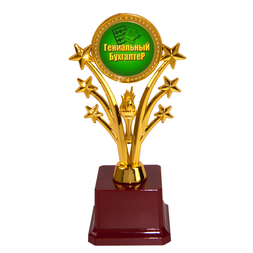 Статуетка 57101 Гениальному бухгалтеру Зірковий салют, фото 1