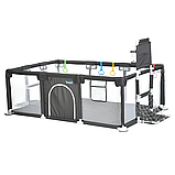 Манеж-огорожа з кільцем та футбольними воротами, Grey, фото 8