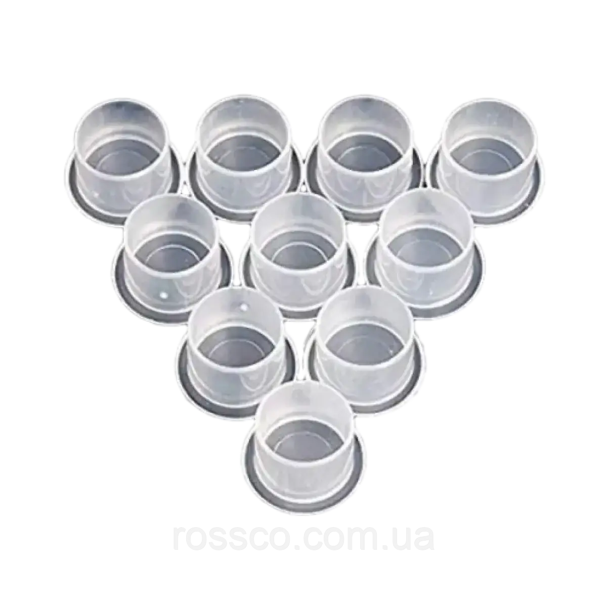 Ковпачки (капси) під пігмент пластикові S 100 шт  (капелюшок) 11/10мм