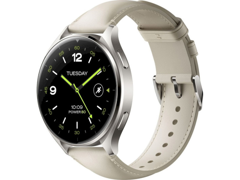 Смарт-годинник Xiaomi Watch 2 Titan Gray Case with White Leather Strap (BHR9306GL)