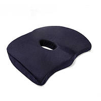 Ортопедична подушка з ефектом пам'яті для водіїв, офісних працівників Темно-синій
