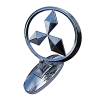 Емблема приціл на капот Mitsubishi Хром на скотчі (сплав)