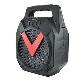 Міні-валіза колонка від мережі й акумулятора з USB, SD, FM, AUX, Bluetooth і світломузкою 5W ESS-211 iC227