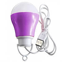 Кемпінгова світлодіодна LED-лампа USB  Фіолетовий